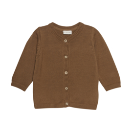 fixoni baby cardigan knit nuthatch organic cotton