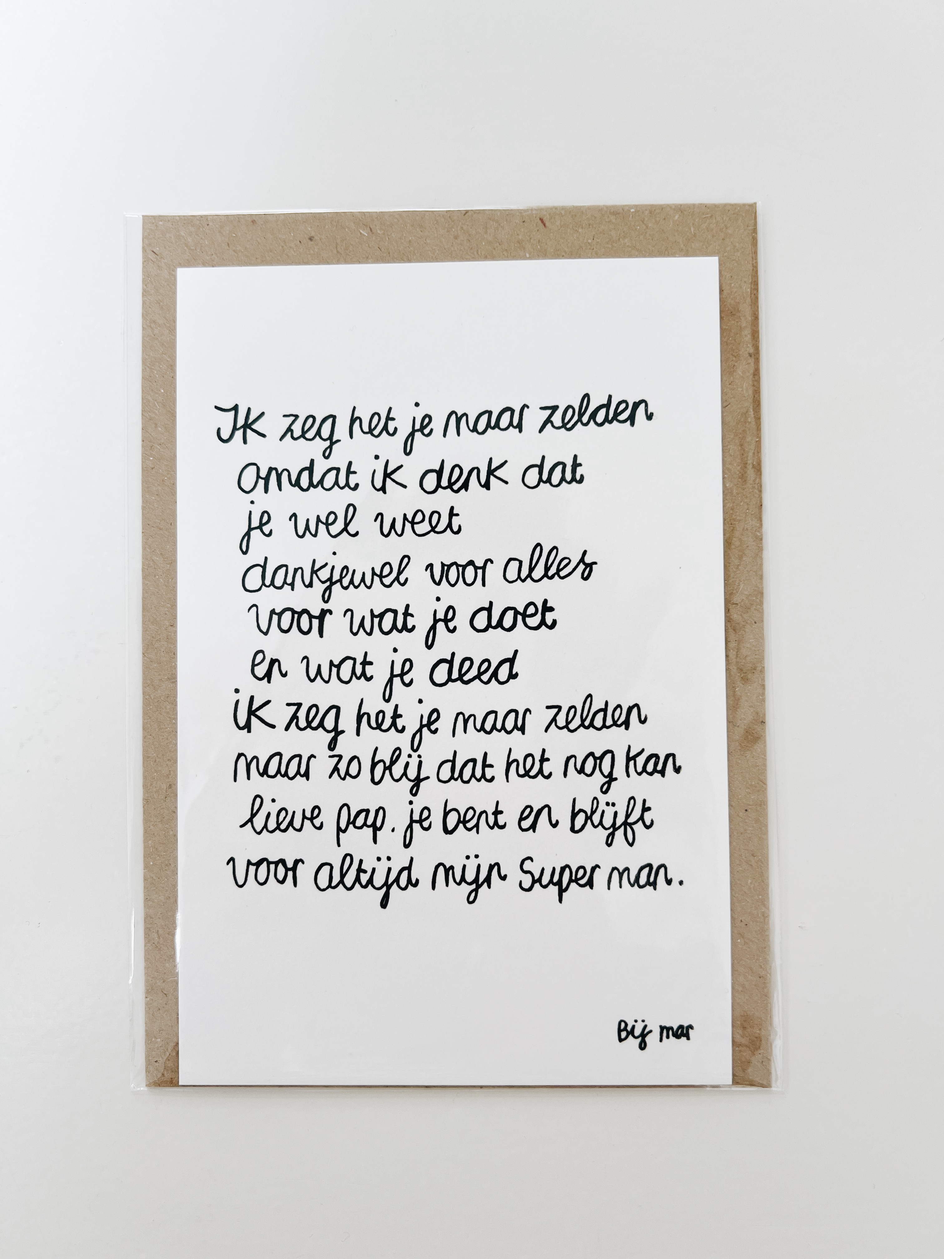 Bij Mar Kaart Hee pap ( ik zeg het je )