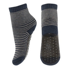 MP Denmark Vilde socks anti-slip dark denim melange