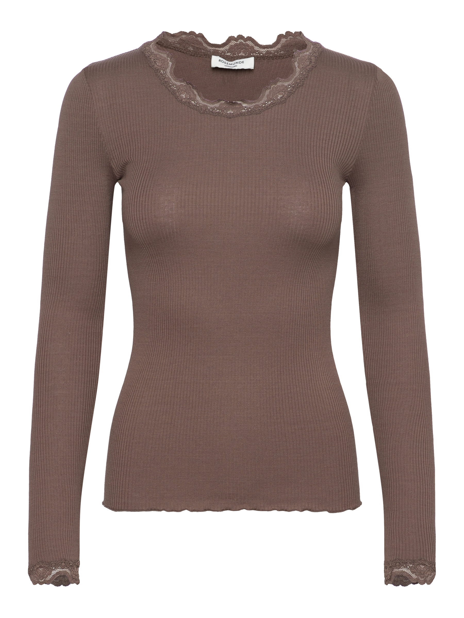 Rosemunde RWBabette LS Regular Lace T-shirt Falcon