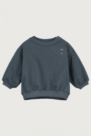 Gray Label baby dropped shoulder sweater GOTS blue grey
