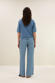 By Bar neva slub top | blue stone