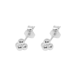 * per stuk *Moonloft 4 Dot Studs silver