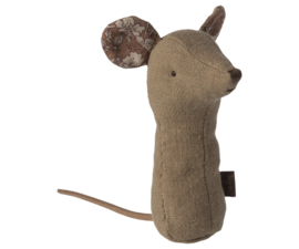 Maileg Lullaby friends, Mouse rattle - Light umber