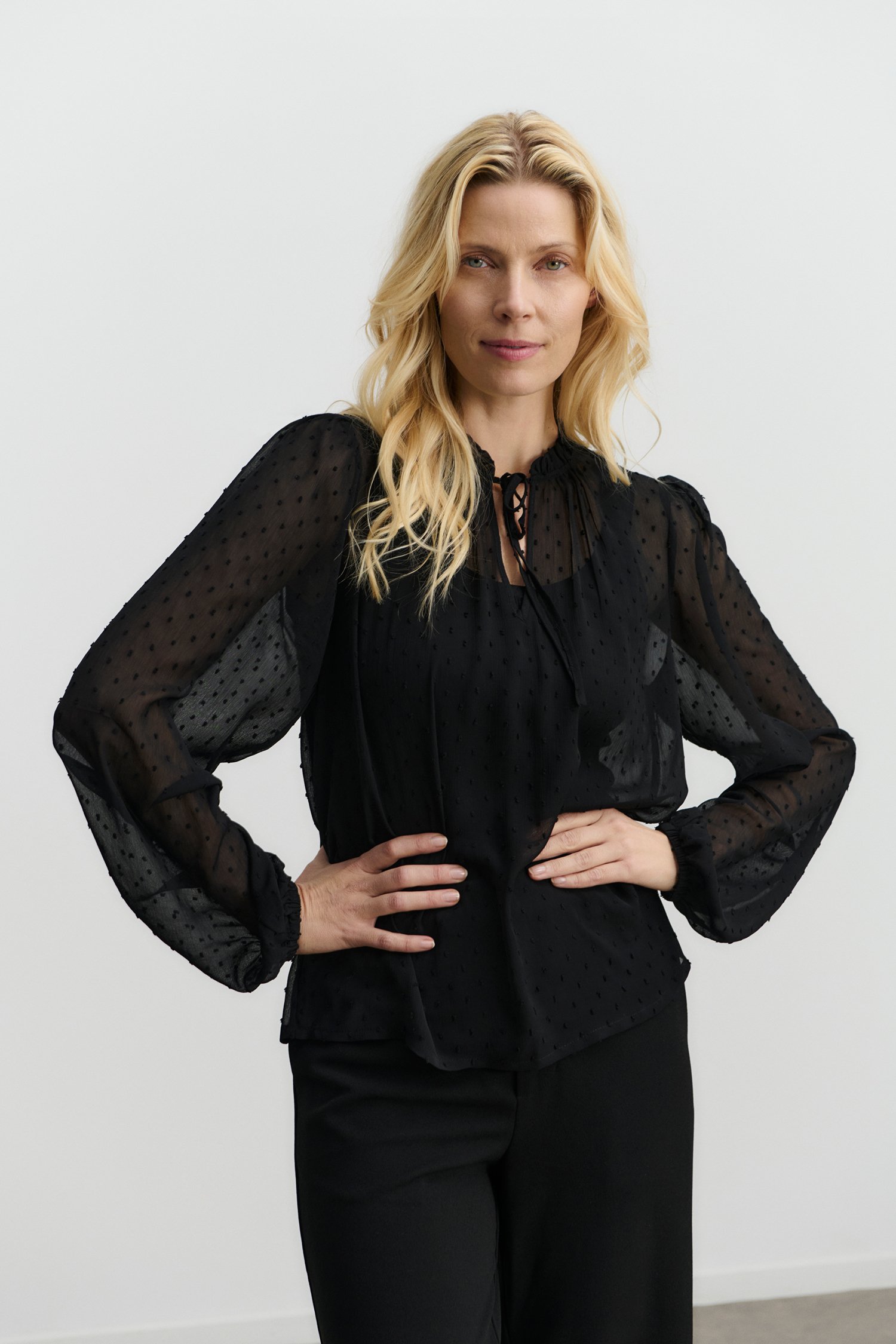 Rosemunde RWJasmin LS Regular Blouse Black