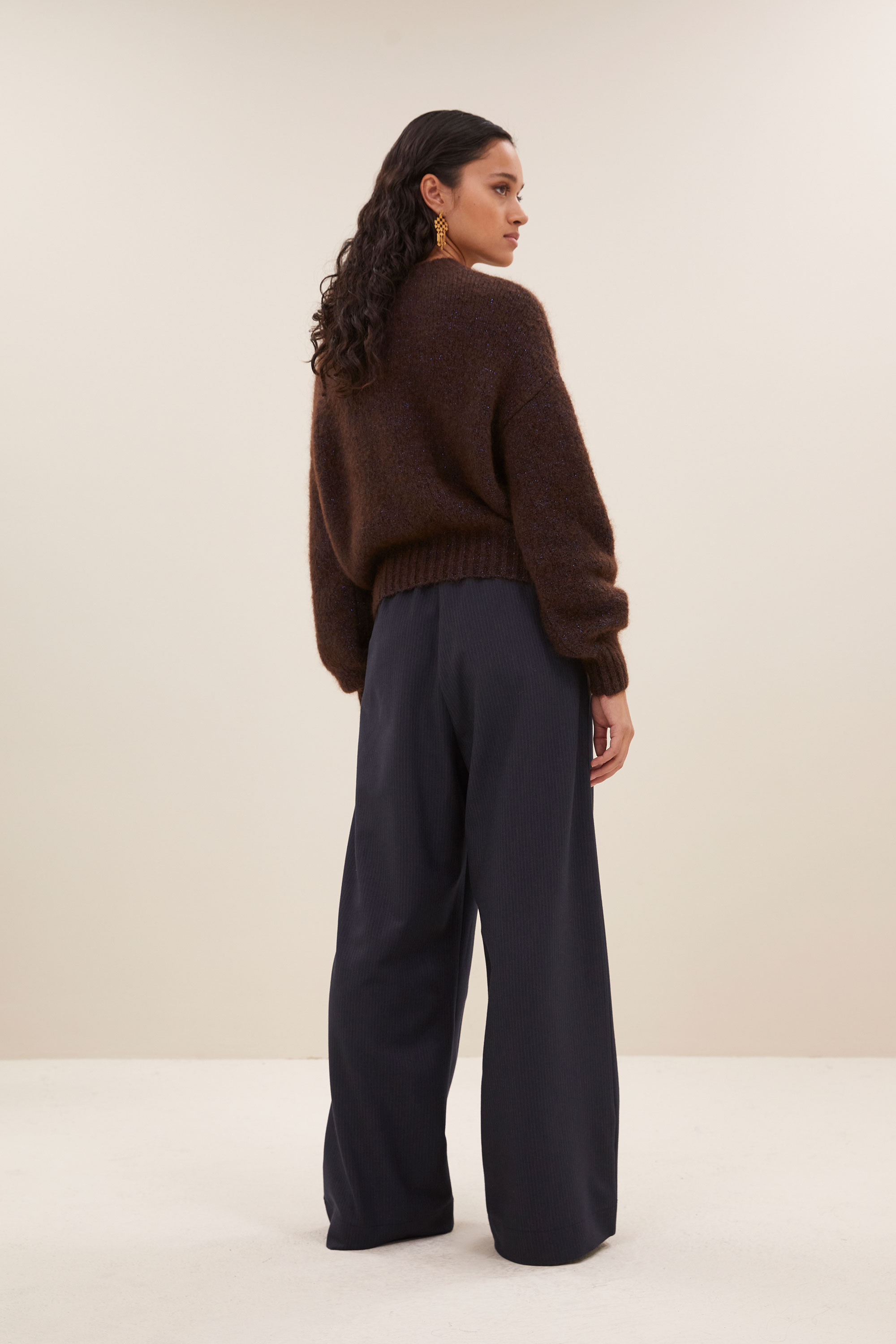 By Bar sonny sparkle pullover dark brown