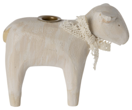 Maileg Candle holder, Lamb - Off white