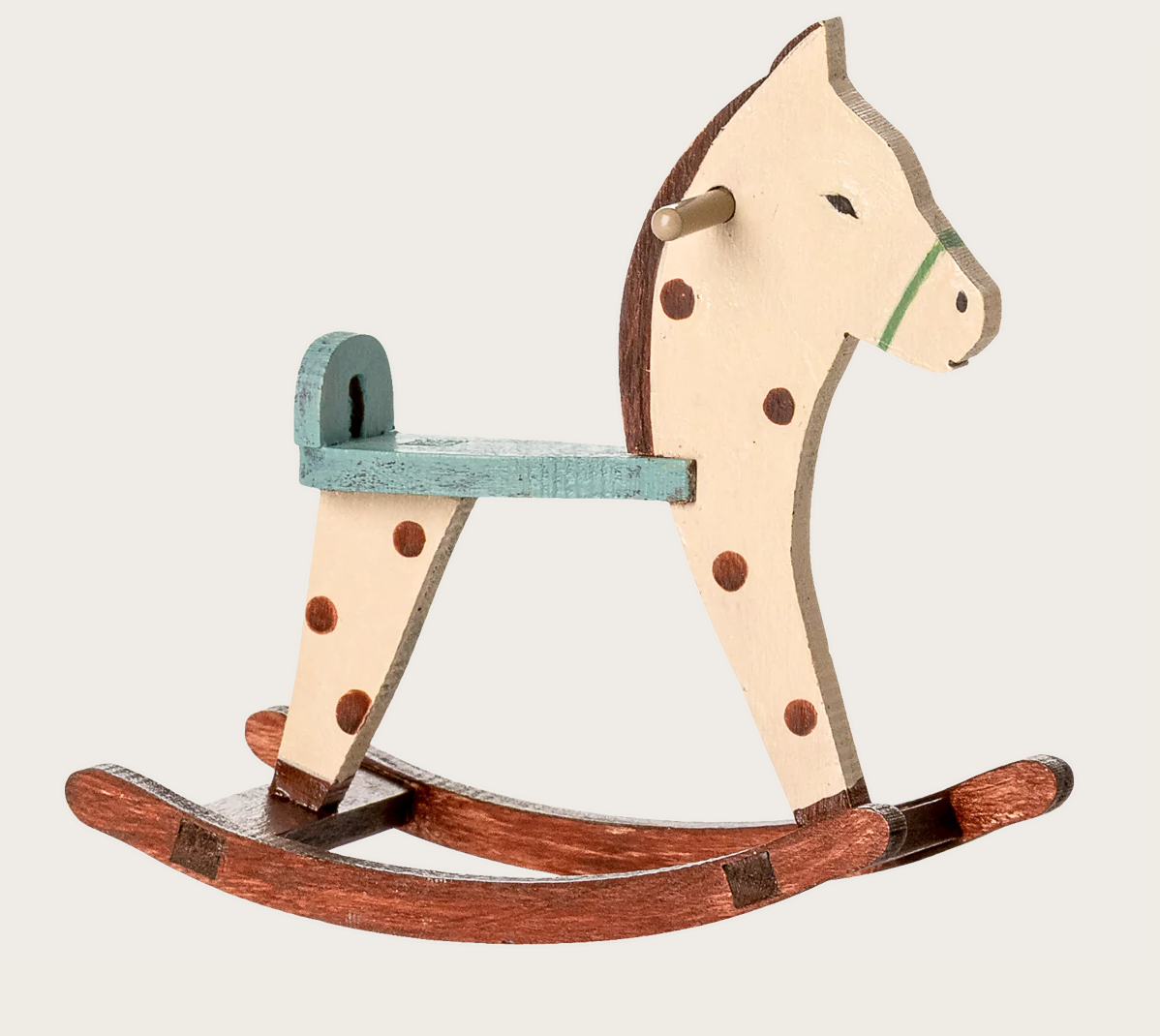 Maileg Rocking horse Mouse Spotted
