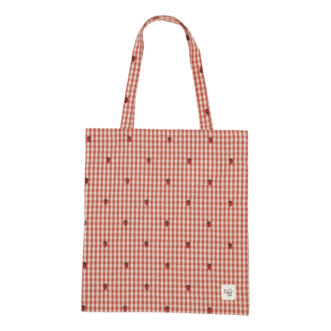Flöss Molly Tote Medium Berry Gingham