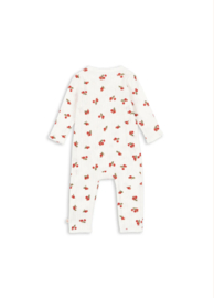 Konges Slojd Minnie Newborn Onesie Gots Rose red