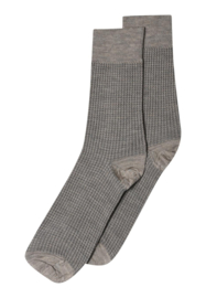 MP Denmark crafted regular socks light brown melange