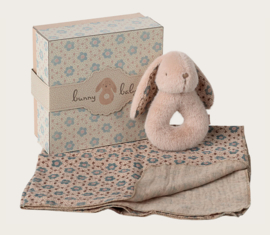 Maileg Bunny Rattle Set - powder