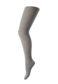 MP Denmark cotton rib tights grey melange