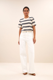 By Bar hope stripe top navy grain stripe