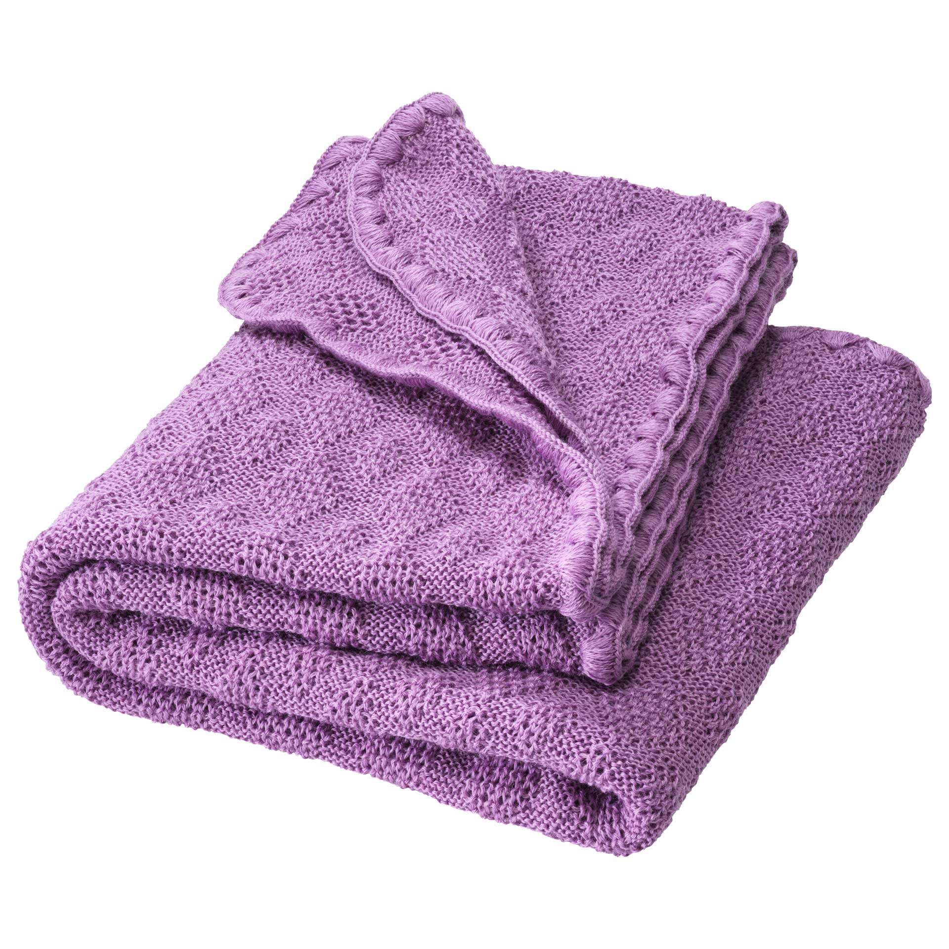 Disana Woollen Baby Blanket lilac 80x100cm