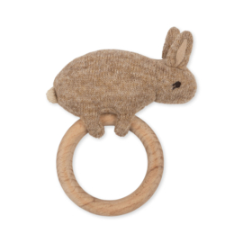 Konges Slojd activity knit ring bunny beige
