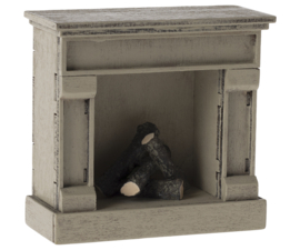 Maileg Fireplace, Mouse - Off white