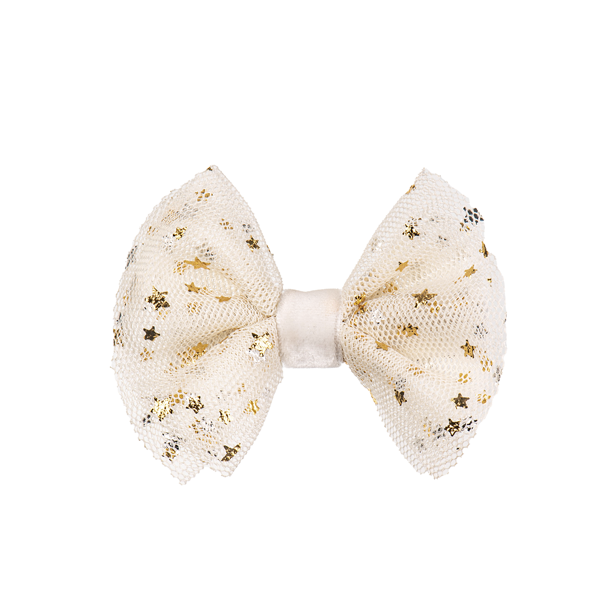 Bon Dep Aligator w-tulle bow Offwhite