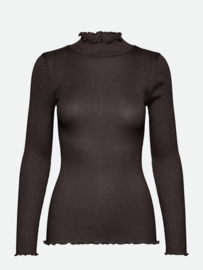 Rosemunde turtleneck with lyrex dark espresso