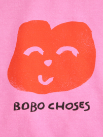 Bobo Choses Joyful Face sweatshirt, fuchsia