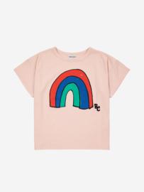 Bobo Choses rainbow t-shirt light pink