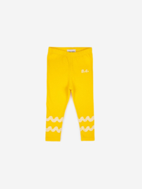 Bobo Choses waves yellow leggings