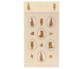 Maileg- Sticker sheet, Bunnies and Teddies