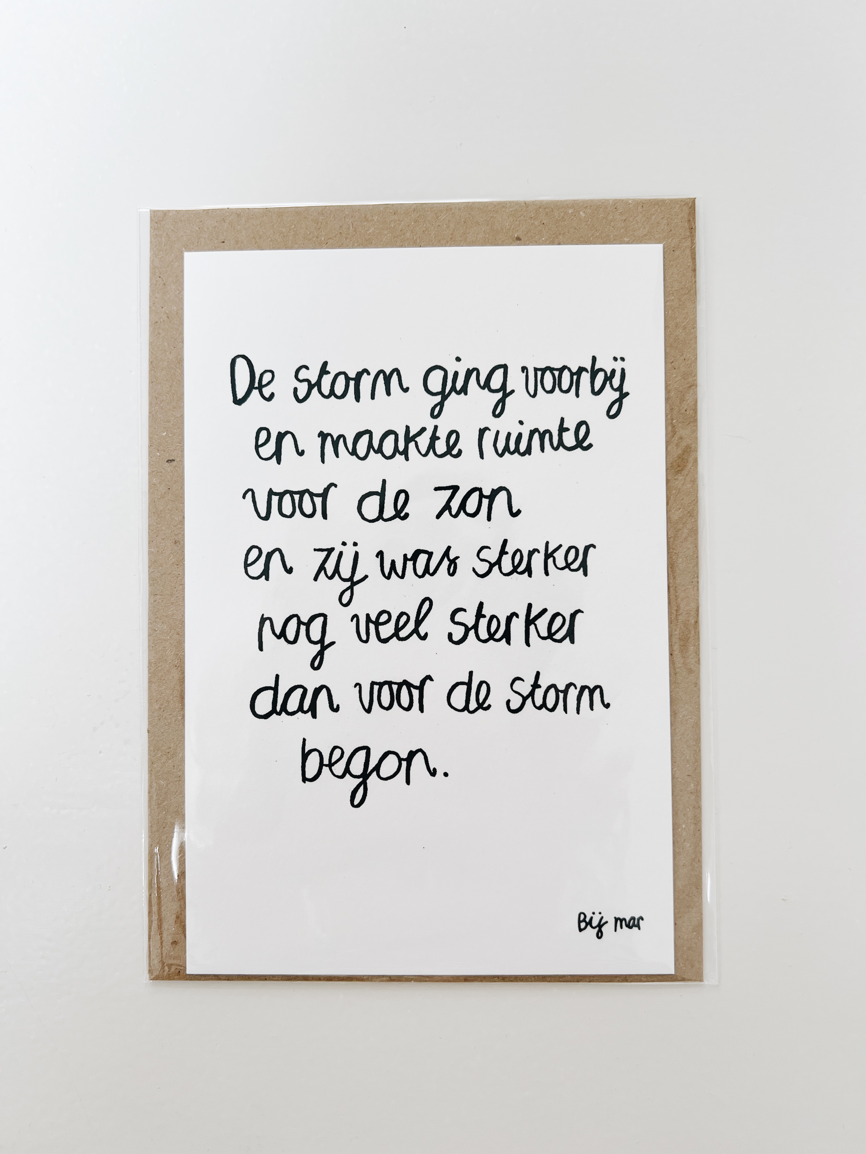 Bij Mar Kaart De storm ging voorbij