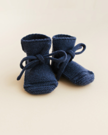 Hvid booties blue