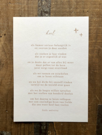 Print a4 'Heel' - Little Universe
