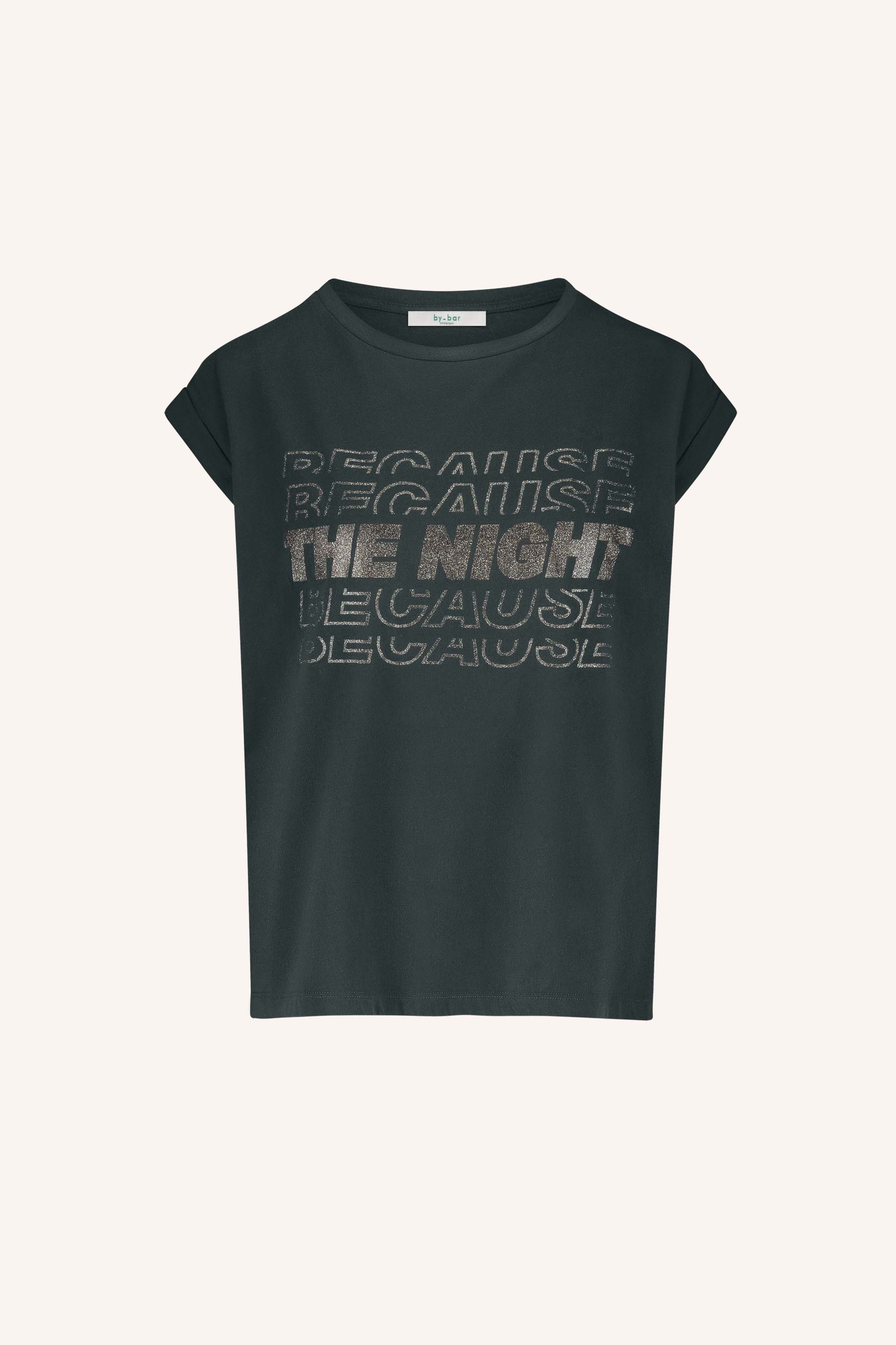 By Bar Thelma nights top Jet black