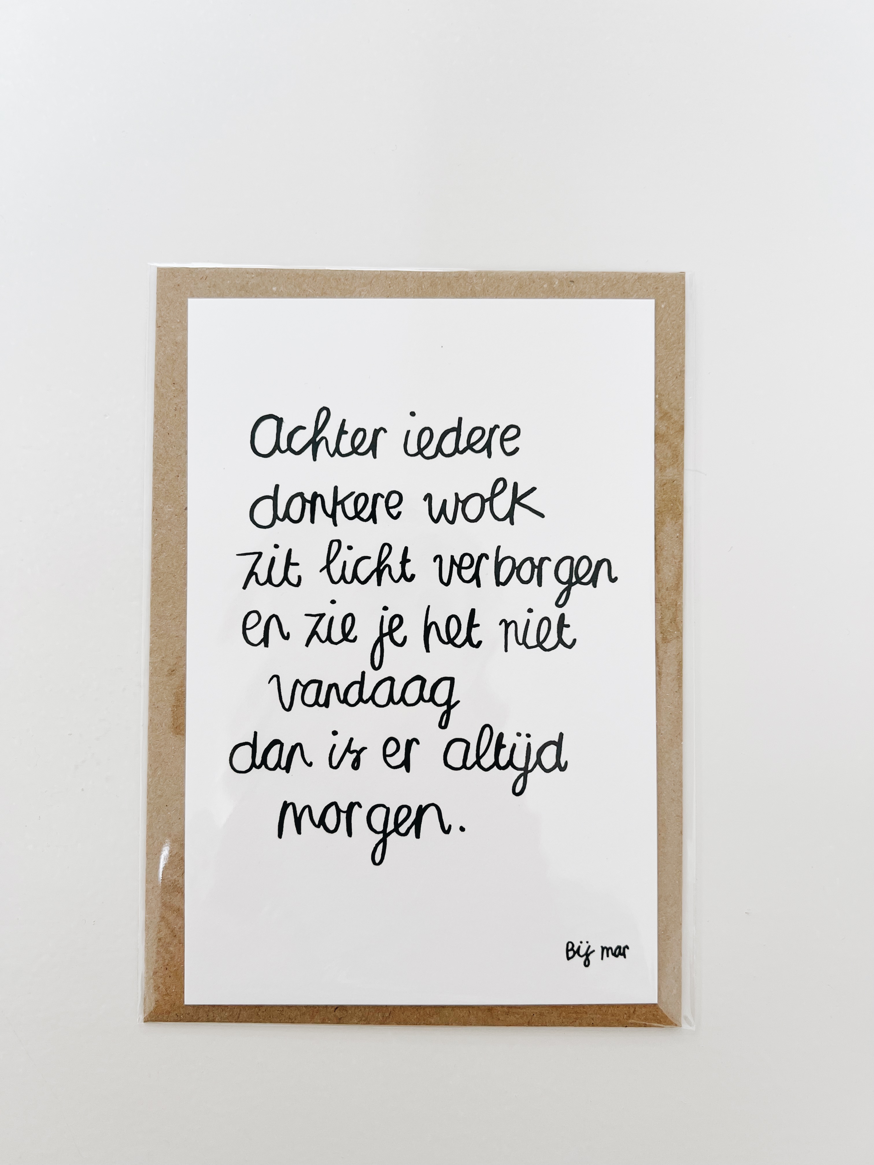 Bij Mar Kaart Achter iedere donkere wolk