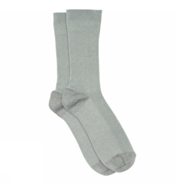 MP Denmark Fine cotton rib socks Gray Mist
