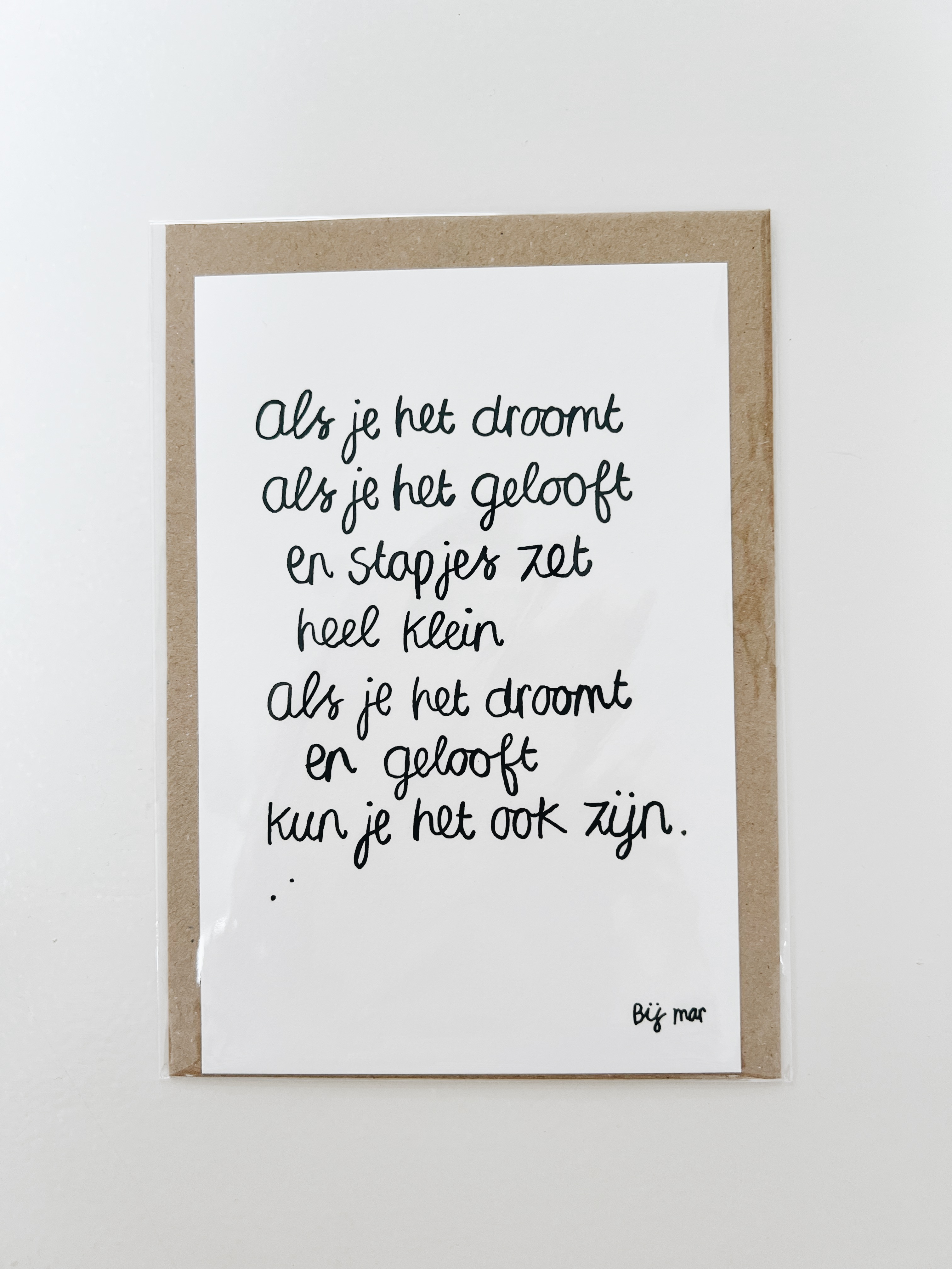 Bij Mar Kaart Als je het droomt