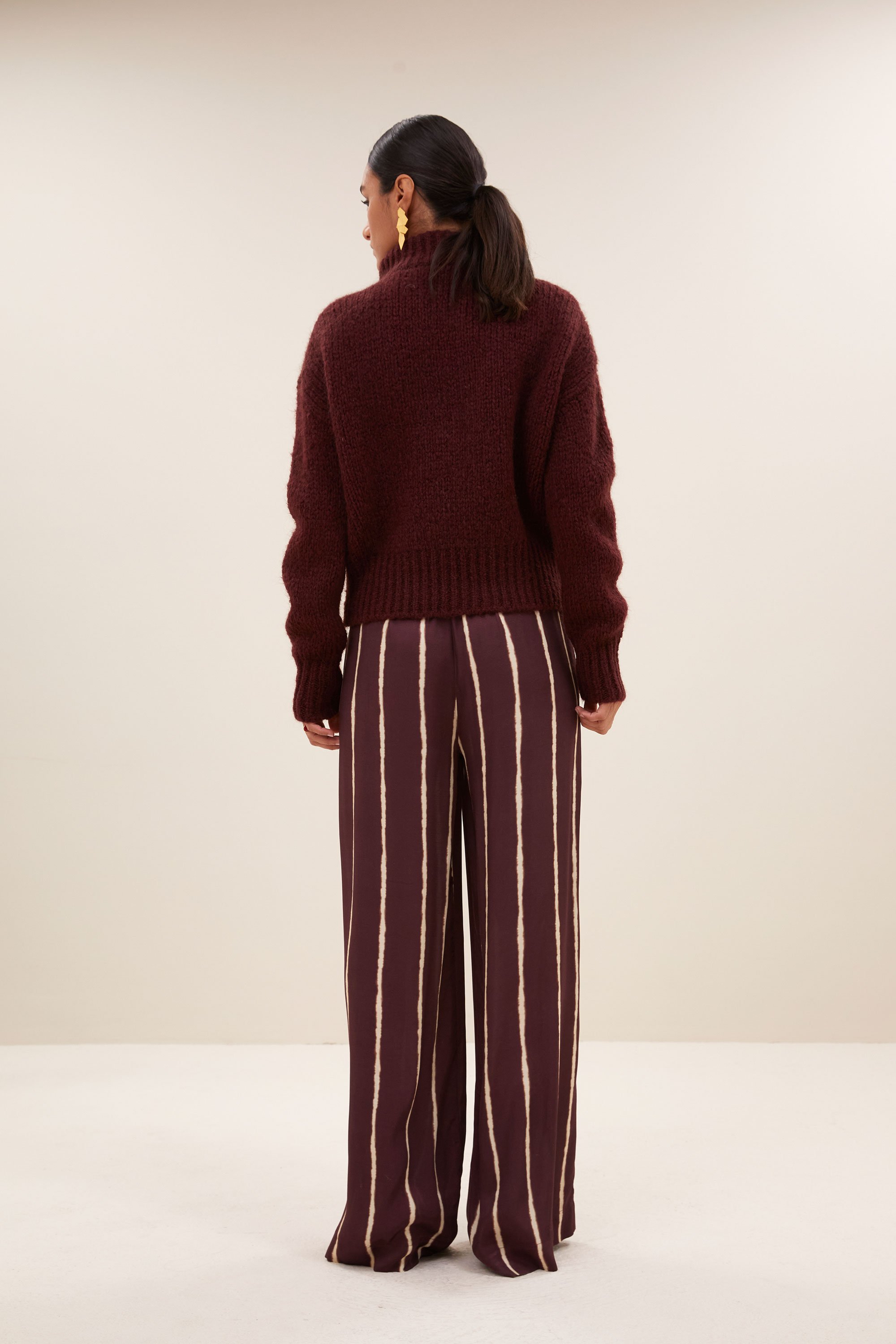By Bar boxy beau pullover wine