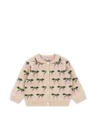 Konges Slojd Belou Knit Collar Cardigan Cherry