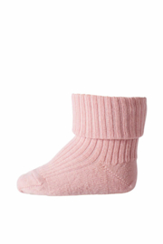 MP Denmark wool rib baby socks wood rose