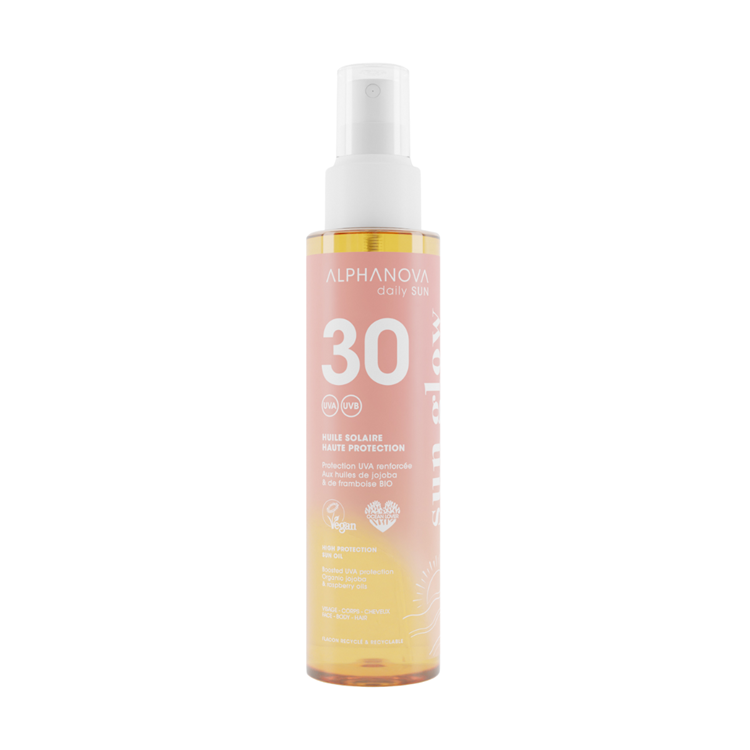 Alphanova Daily Sun - Protective Sun Oil Spf30 Sun Glow 125ml