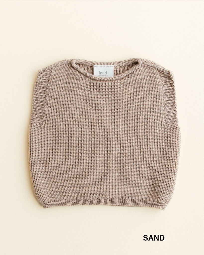 Hvid Vest Harvey BABY 0-6 months, Sand