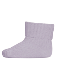 MP Denmark cotton rib baby socks lavender sky