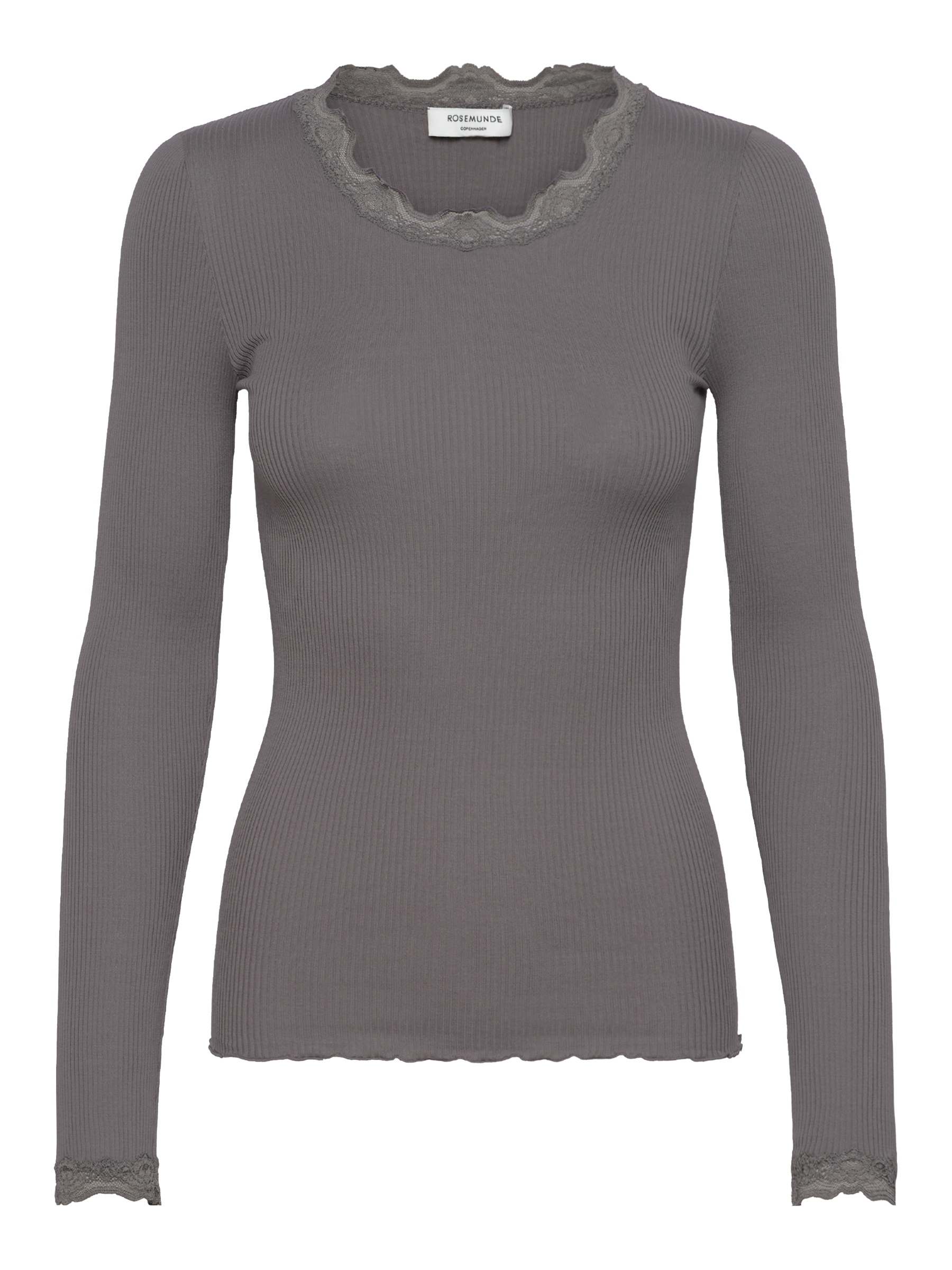 Rosemunde RWBabette LS Regular Lace T-shirt December sky