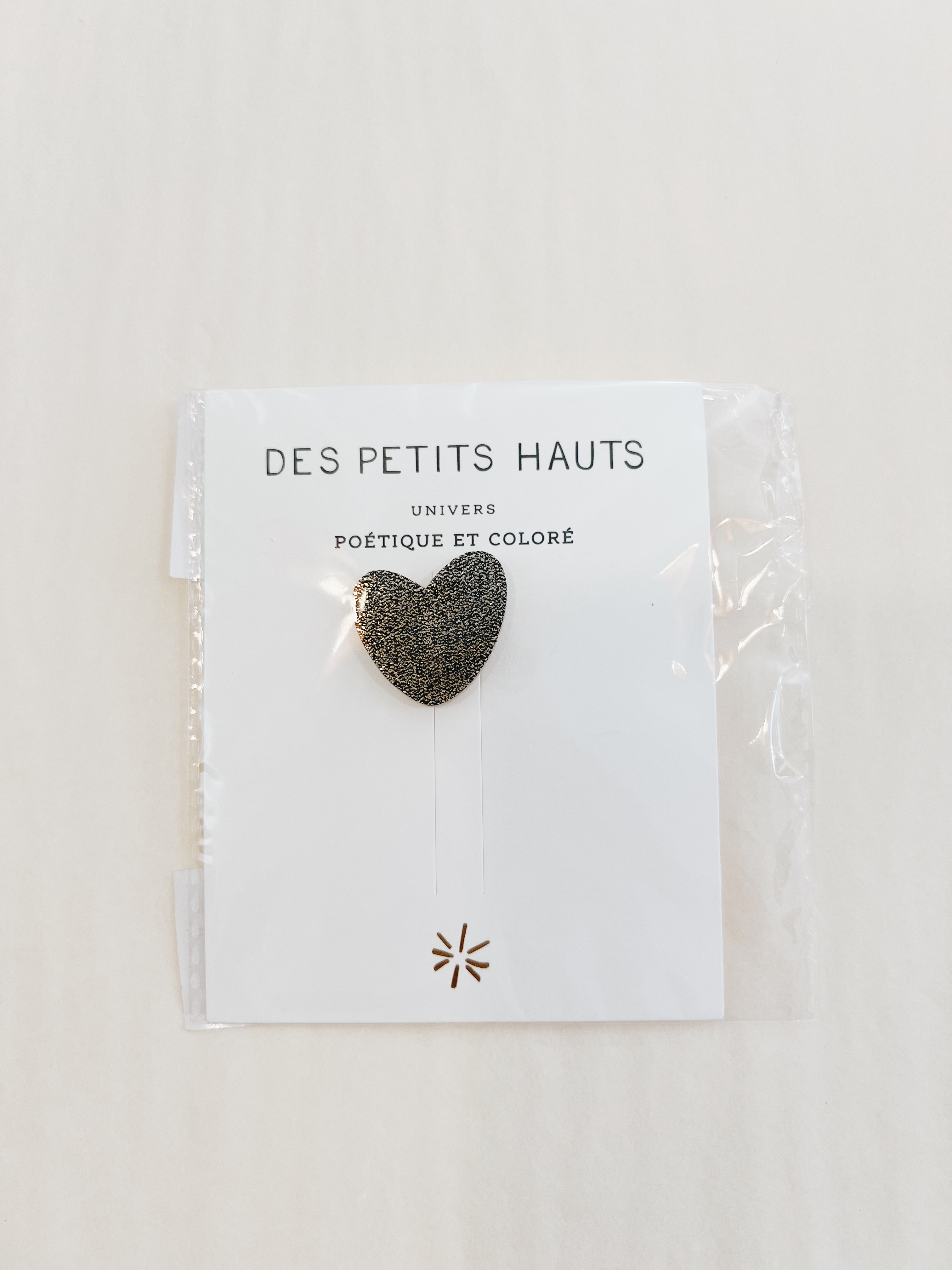 Des Petits Hauts NOLFA Broche NOIR/DORE