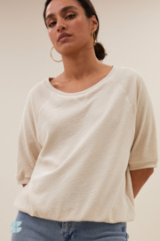 By Bar neva slub top | almond