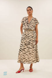 By Bar amie zebra blouse | sand zebra print