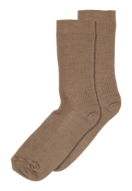 MP Denmark fine wool rib socks coca mocha