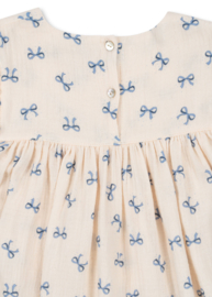 Konges Slojd Coco dress GOTS Bow Bleu