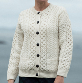 Aran Lumber Jacket‎‎‎ White