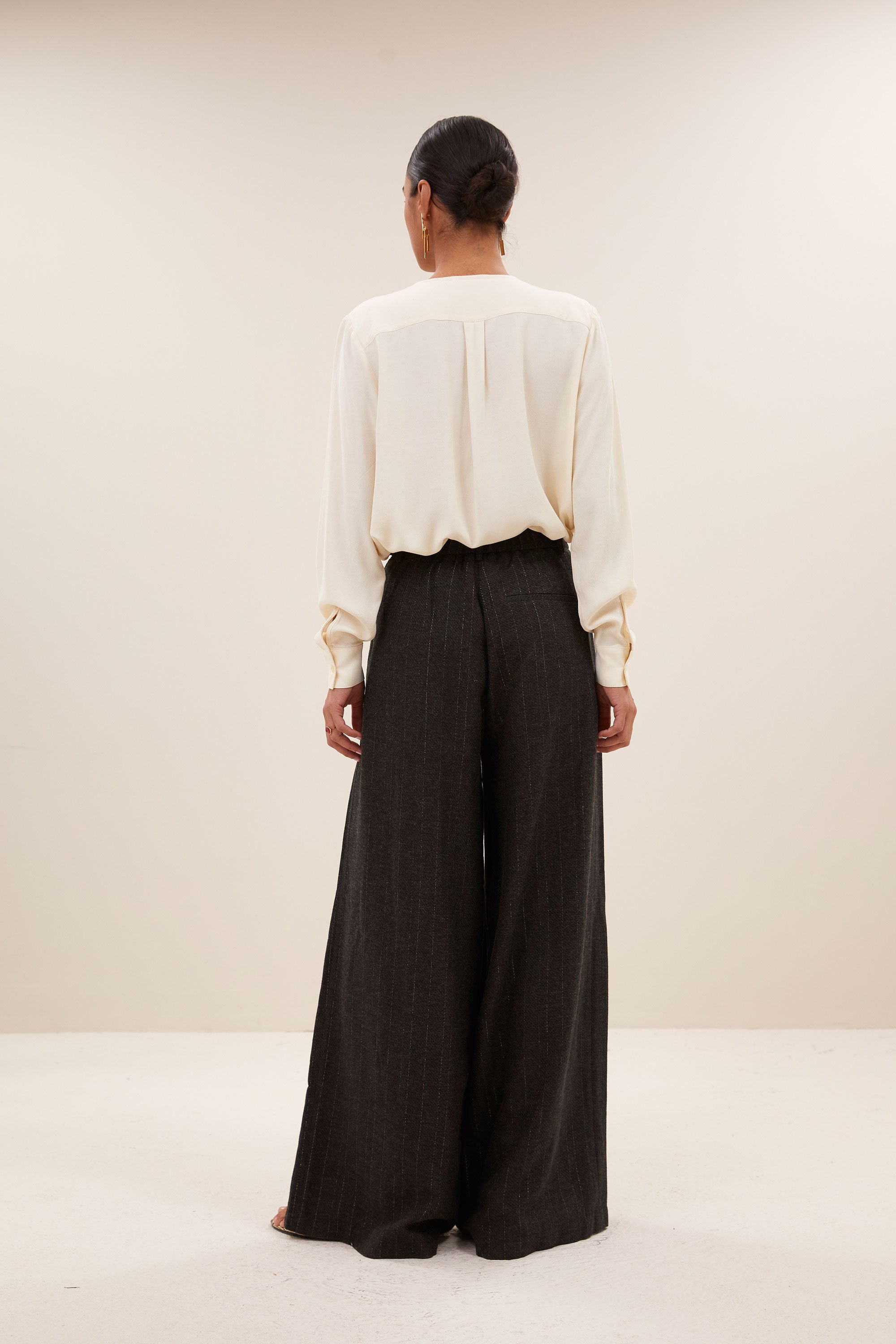 By Bar sef grey pants grey lurex