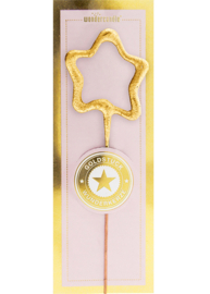 Wondercandle star mini gold rosa Goldstück