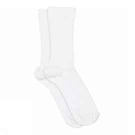 MP Denmark Fine cotton rib socks White